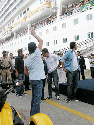 Emoções em Alto Mar 2010: Chegada no Navio