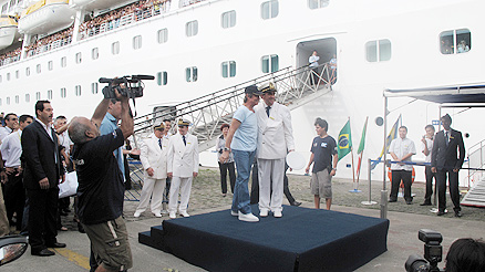 Emoções em Alto Mar 2010: Chegada no Navio