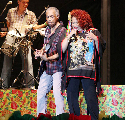 Alcione dividiu o palco com Gilberto Gil