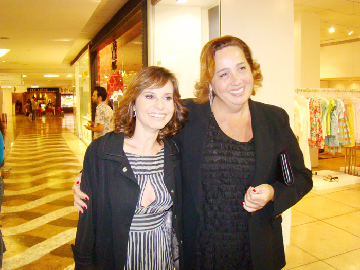 As atrizes Paula Burlamaqui e Cláudia Jimenez