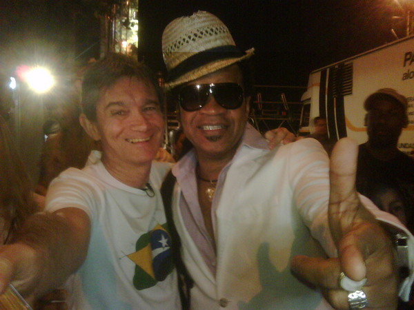 Foto tirada faz 3 horas com Carlito Marron antes de entrar no palco do Olé Brasil em Madrid