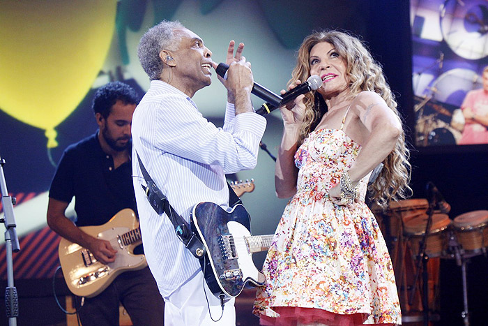 Gilberto Gil e Elba Ramalho fizeram um dueto para o programa especial