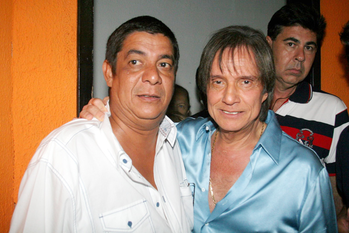 Zeca Pagodinho e Roberto Carlos se encontraram no evento