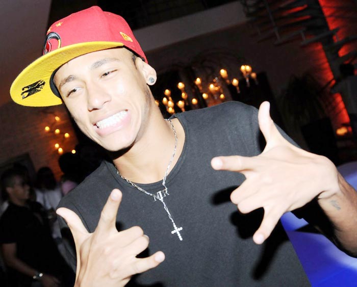 Neymar estava animado
