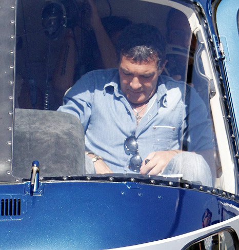 Após participar do programa de Ana Maria Braga, o ator seguiu de helicóptero até a Lagoa Rodrigo de Freitas 