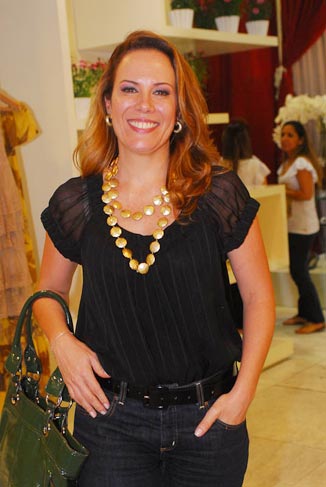 Cristina Volpato conferiu a inauguração da loja