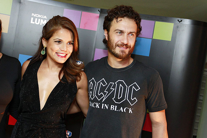 A linda Nívea Stelmnan e Gabriel Braga em evento no Rio