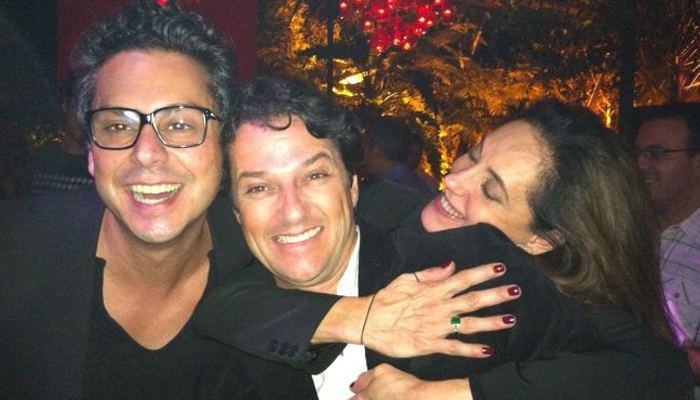 Christiane Torloni, Marcelo Serrado e Alexandre Nero participam de festa em boate, no Rio