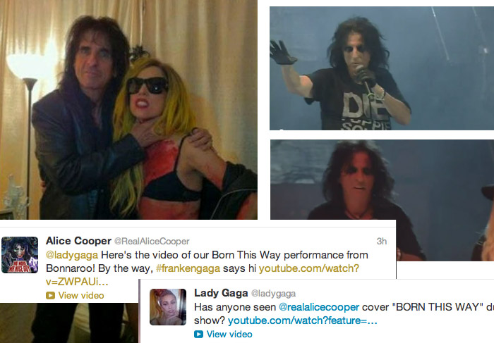 Veja Alice Cooper cantando um cover de Born This Way de Lady Gaga O FUXICO
