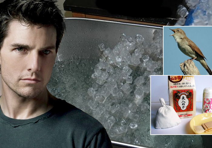 Tom Cruise usa cocô de rouxinol e toma banho de gelo para ficar bonito