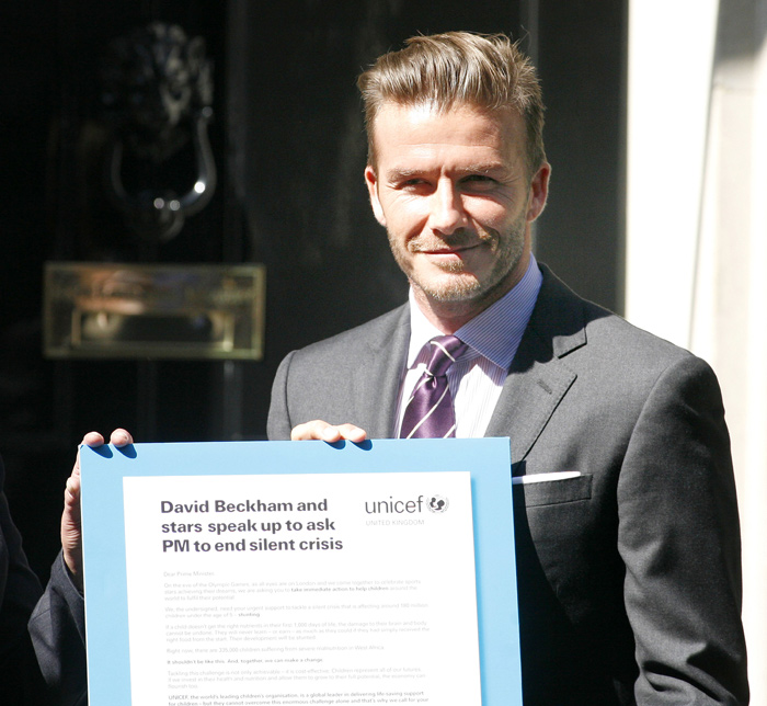 David Beckham luta pelo combate a fome infantil 