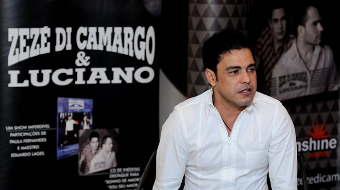Zezé Di Camargo conversa com a imprensa sobre novo CD e DVD 