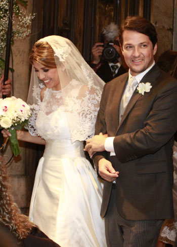 Marcelo Serrado se casa com bailarina Roberta Fernandes