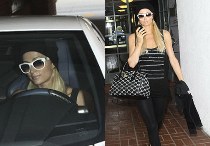 Carro luxuoso encrenca e deixa Paris Hilton a pé