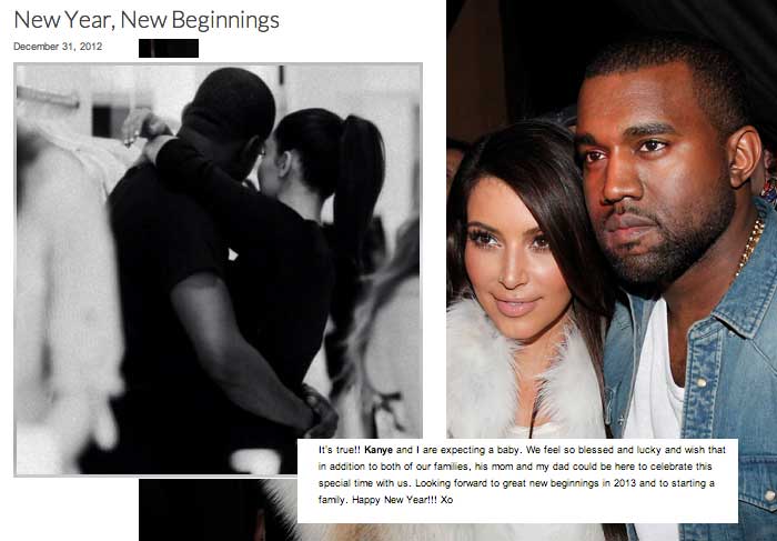 Kim Kardashian fala da gravidez na Internet O Fuxico