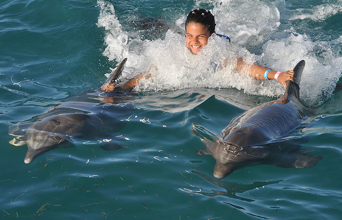 Laura Barreto curte férias em Cancun