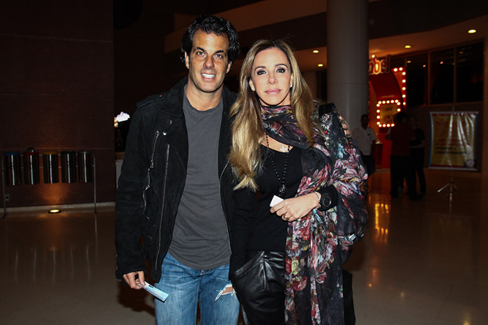 Alvaro Garnero com a namorada Cristiana Arcangeli