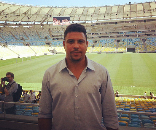 Ronaldo Fenômeno acompanha visita da Fifa ao Maracanã