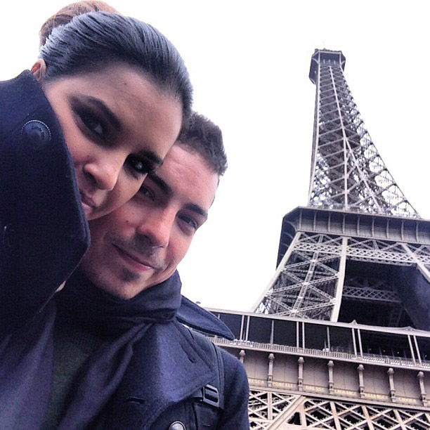 Mariana Rios e Di Ferrero fazem viagem romântica a Paris