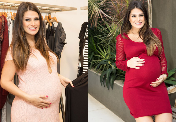 Natália Guimarães renova o guarda-roupa na reta final da gravidez