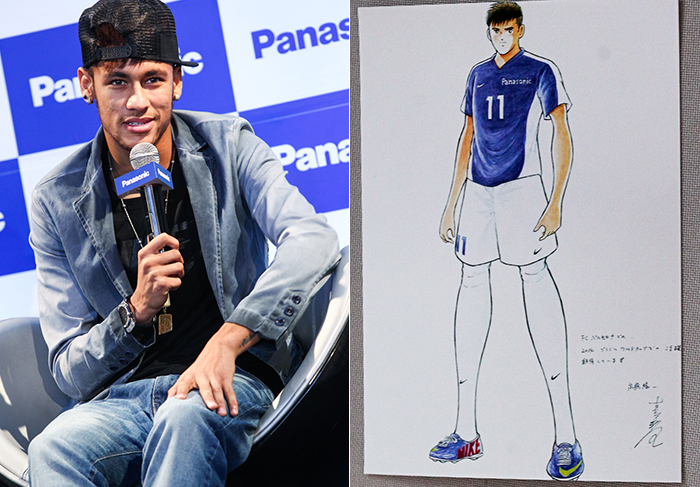 Neymar ganha ilustração sua feita por cartunista japonês