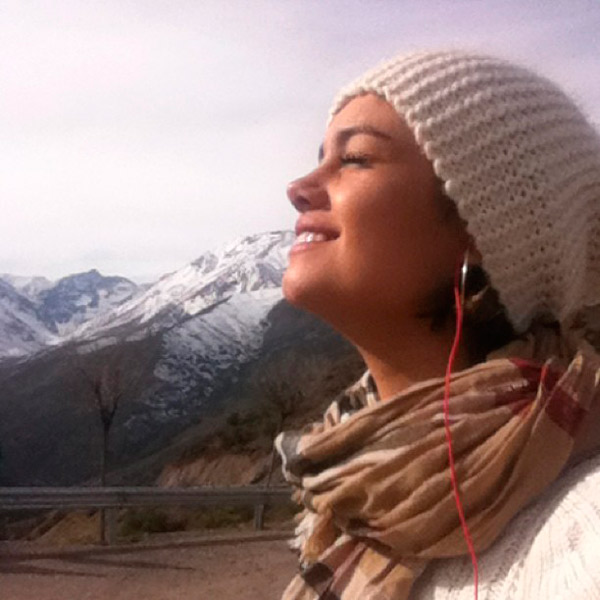 Sophie Charllote aproveita inverno no Chile