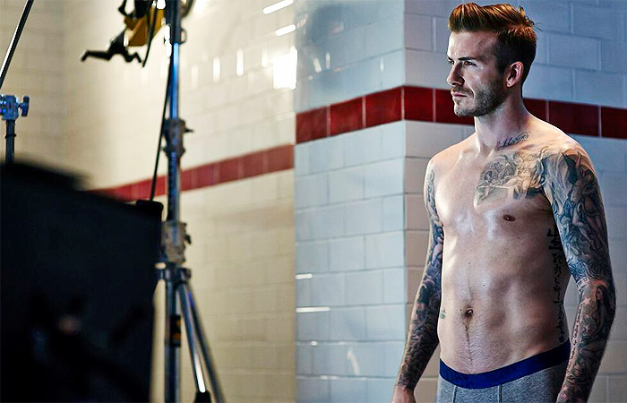 David Beckham aparece só de cueca em nova campanha da H&M