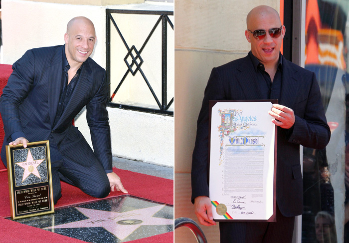  Vin Diesel ganha estrela na Calçada da Fama de Hollywood