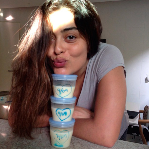 Juliana Paes e seu banco de leite materno