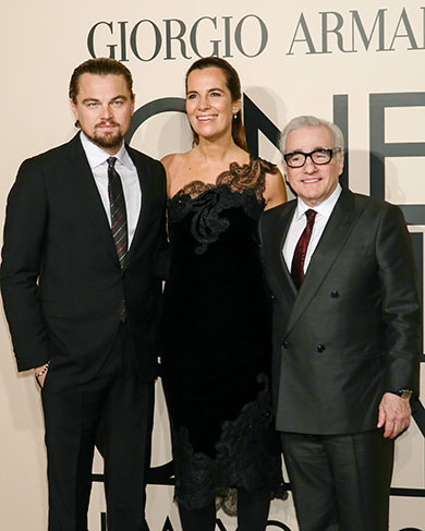 Giorgio Armani One Night Only NYC:  Leonardo DiCaprio, Roberta Armani e Martin Scorsese