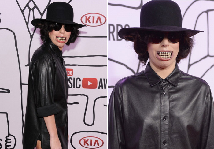 Lady Gaga usa dentes assustadores no Youtube Music Awards 2013
