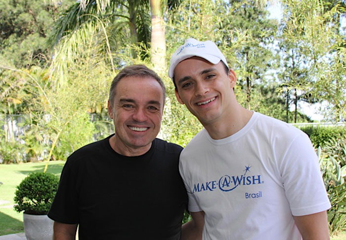 Gugu e Angelo Tavares, da Make a Wish