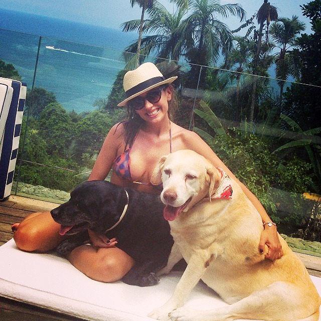 Luisa Mell curte o litoral com seus dogs