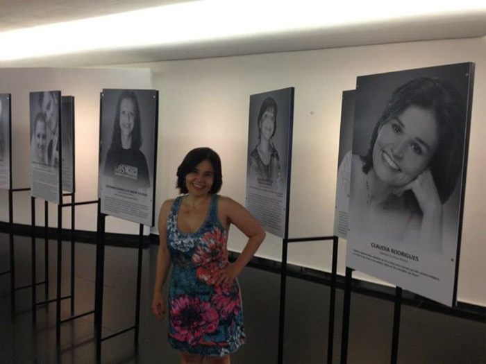 Cláudia Rodrigues participa de exposição no Senado
