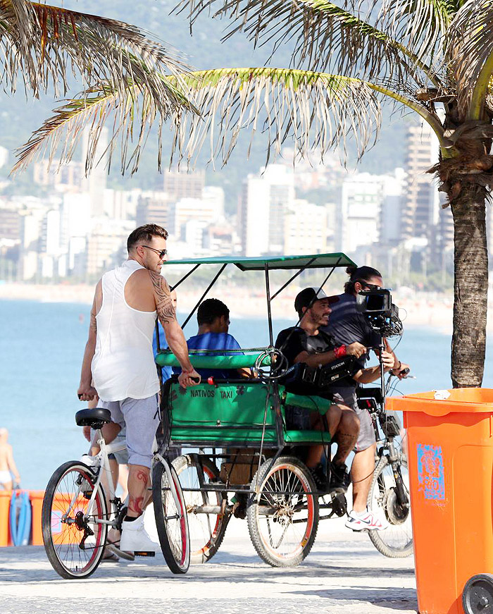 Ricky Martin grava clipe no Rio