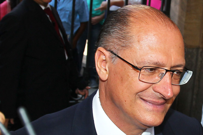 O governador de SP Geraldo Alckmin