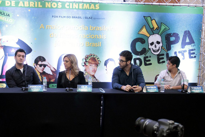 Rafinha Bastos, Júlia Rabello, Thammy Miranda e elenco de Copa de Elite se reúnem no Rio