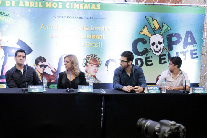 Rafinha Bastos, Júlia Rabello, Thammy Miranda e elenco de Copa de Elite se reúnem no Rio