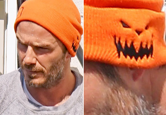 David Beckham aparece com barba grisalha em Los Angeles
