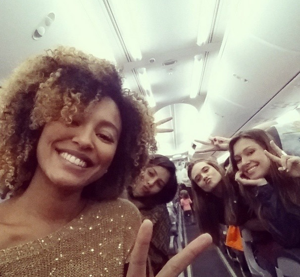 Sheron Menezes, Juliana Paiva, Yanna Lavigne e Dayene Mesquita viajam juntas