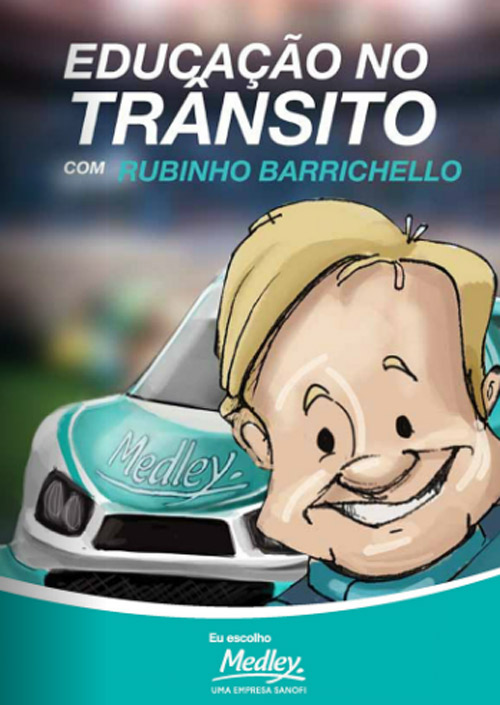 Rubinho Barrichello lança cartilha de trânsito para crianças