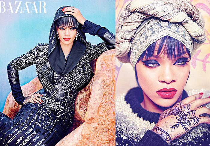 Rihanna é capa de revista na Arábia