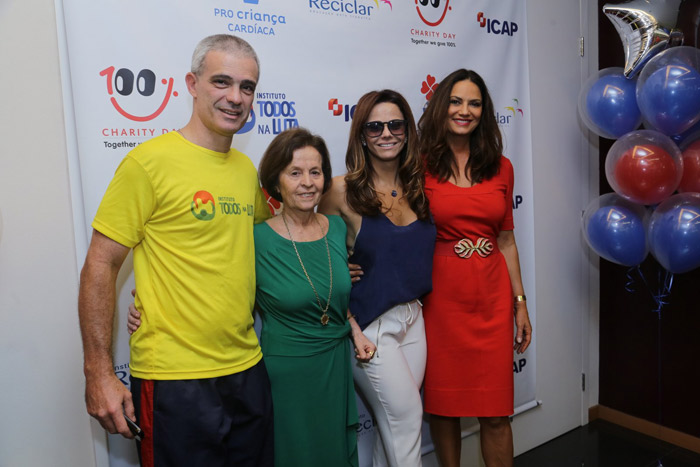 Viviane Araújo e Luiza Brunet participam de evento beneficente em São Paulo