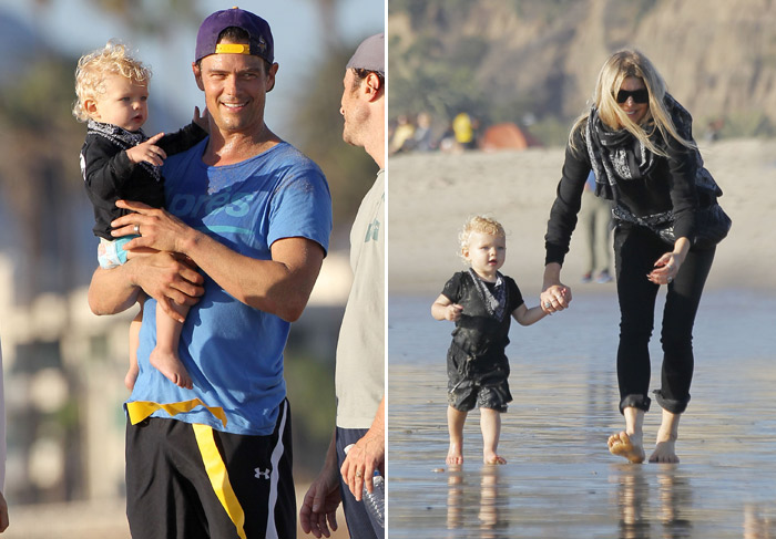 Fergie e Josh Duhamel se divertem com o filho Axl na Califórnia 