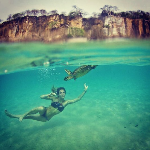 Giovanna Ewbank lembra mergulho com tartarugas: ‘Um dos momentos mais lindos que vivi!’