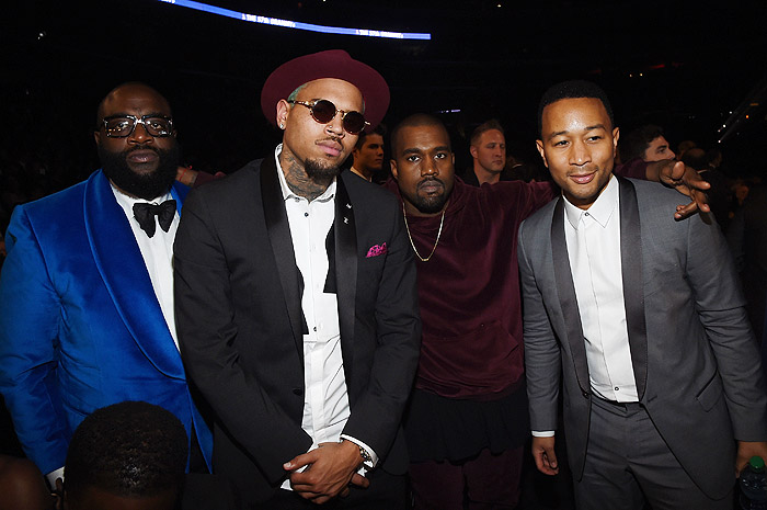 Chris Brown, Kanye West e John Legend