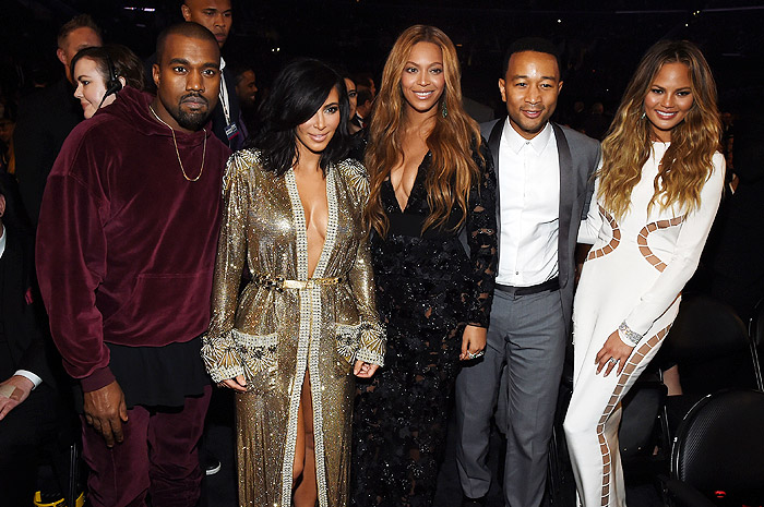 Kanye West, Kim Kardashian, Beyoncé, John Legend e Chrissy Teigen