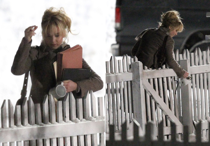 Jennifer Lawrence é vista pela primeira vez no set de Joy