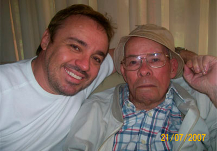 Gugu e o pai Augusto Claudino