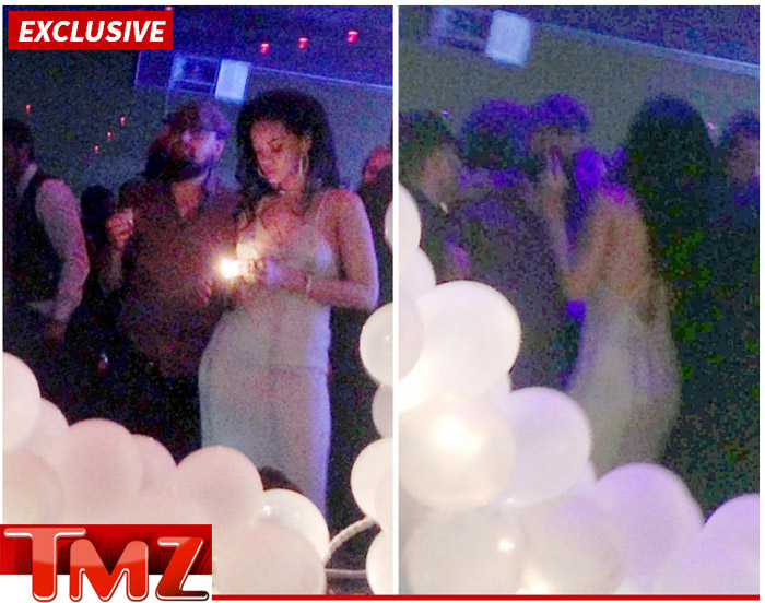 Rihanna e Leonardo DiCaprio curtem festa juntinhos 